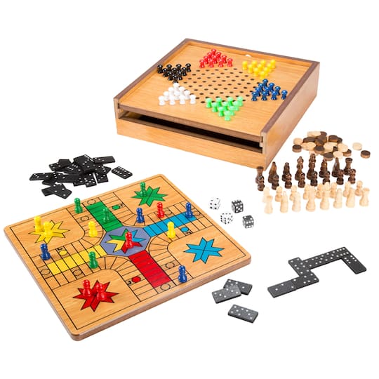 Toy Time 7-in-1 Combo Game Board &#x26; Piece Set